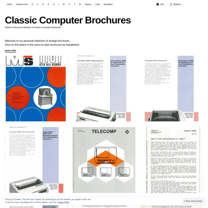 Classic Computer Brochures - Stefan's Personal Collection of Classic Computer Brochures