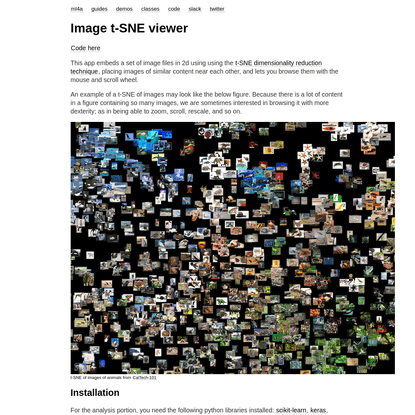 Image t-SNE viewer