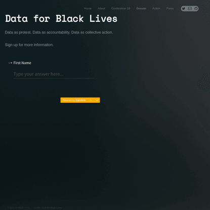 Data 4 Black Lives