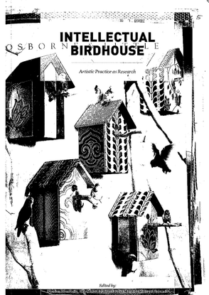 florian dombois intellectual birdhouse artistic practice as research