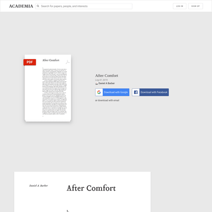 After Comfort