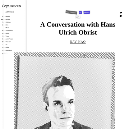 A Conversation with Hans Ulrich Obrist
