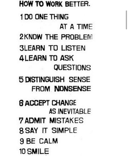 Manifesto by Fischli und Weiss, 1991