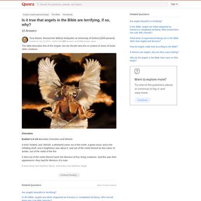 Is it true that angels in the Bible are terrifying, if so, why?