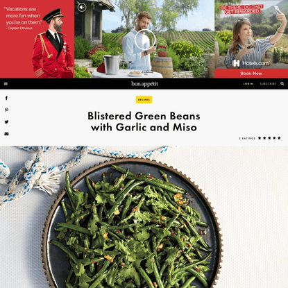 Blistered Green Beans with Garlic and Miso Recipe