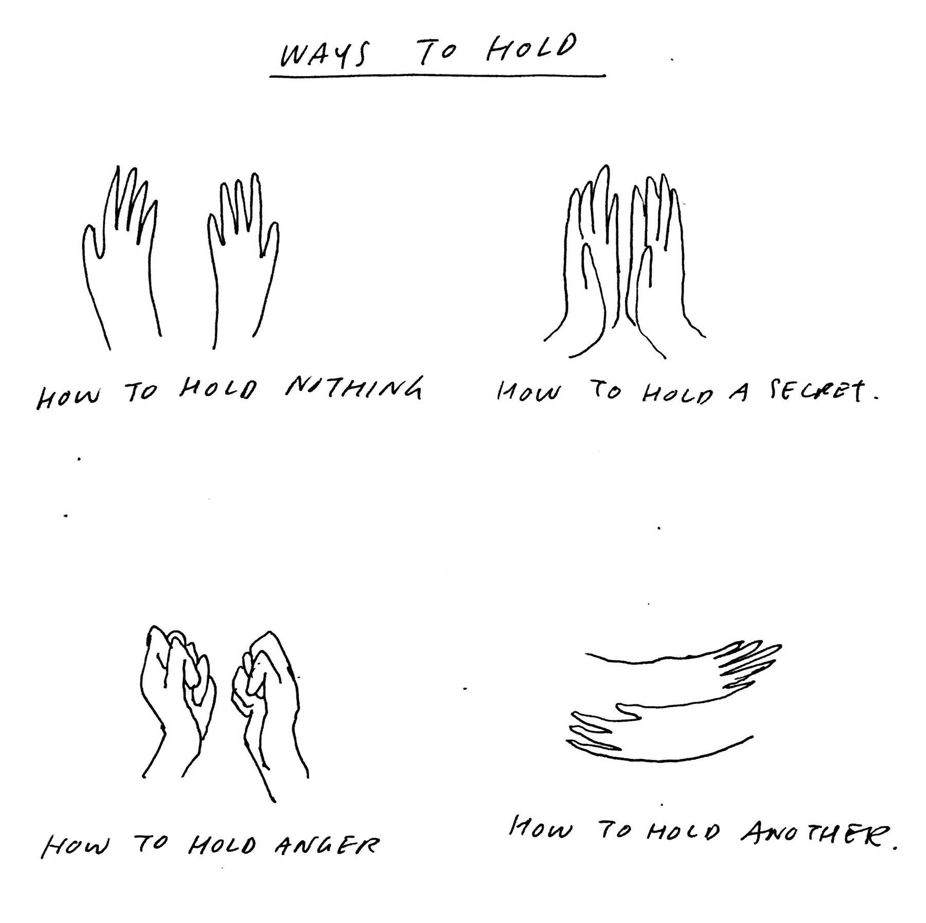 Ways to hold