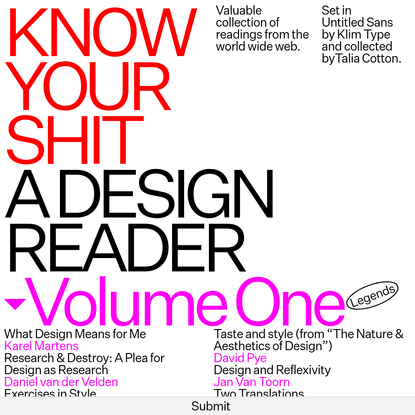 A Design Reader