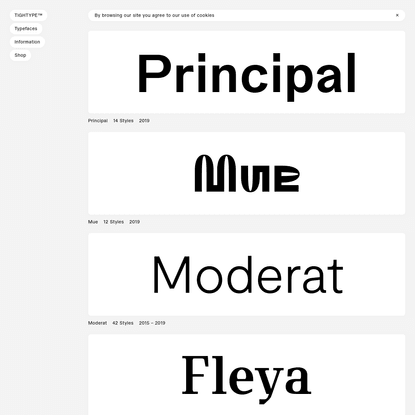 TIGHTYPE   Typefaces