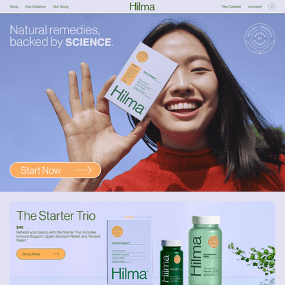 Hilma - Natural remedies, backed by science.