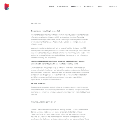 Manifesto — Responsive Org