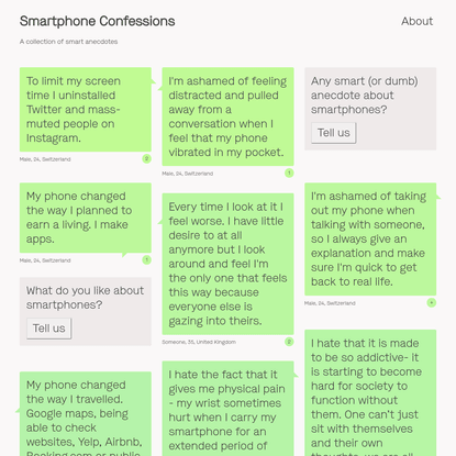 Smartphone Confessions