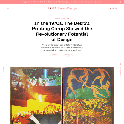 In the 1970s, The Detroit Printing Co-op Showed the Revolutionary Potential of Design