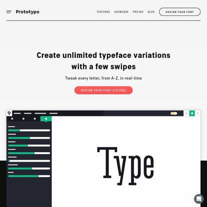 Prototypo | Design custom fonts that perfectly fit your needs