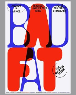 Nice one by @studiohelmo from Paris. Friday #jazzdor #lezardgraphique #studiohelmo #typography #slantedpublishers #poster #p...
