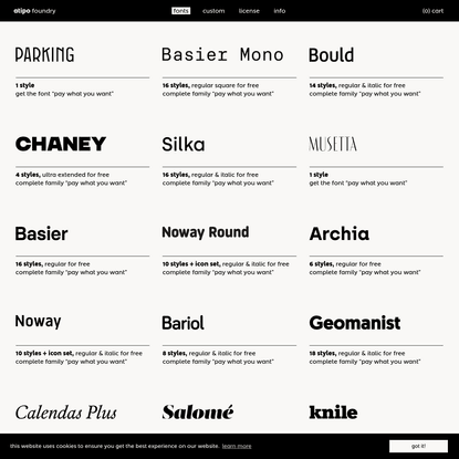 fonts