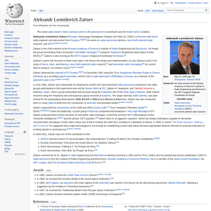 Aleksandr Leonidovich Zaitsev