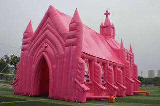 Pink Blow-Up Church