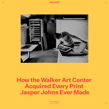 How the Walker Art Center Acquired Every Print Jasper Johns Ever Made