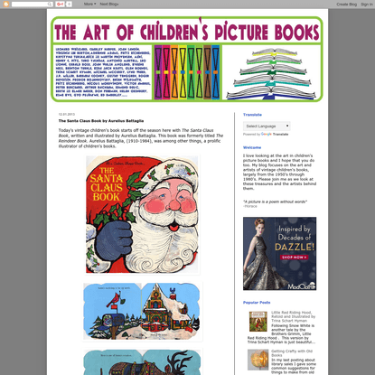 The Art of Children's Picture Books: The Santa Claus Book by Aurelius Battaglia