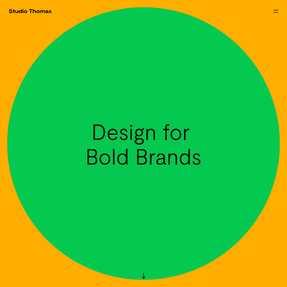 Studio Thomas | Design for Bold Brands | Design and Branding studio