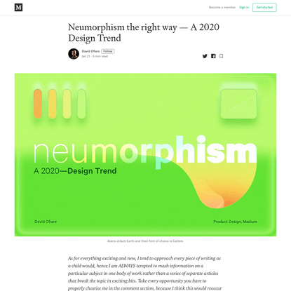 Neumorphism the right way - A 2020 Design Trend