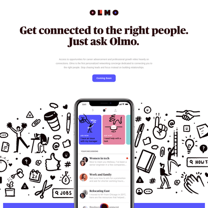 Join Olmo to upgrade your professional network