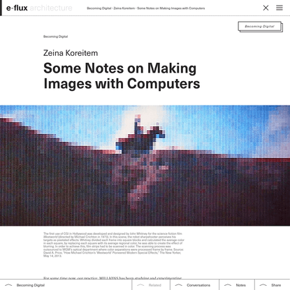 Some Notes on Making Images with Computers