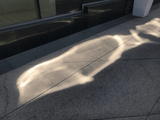 light shadow concrete mystical mysterious warm calm caustics