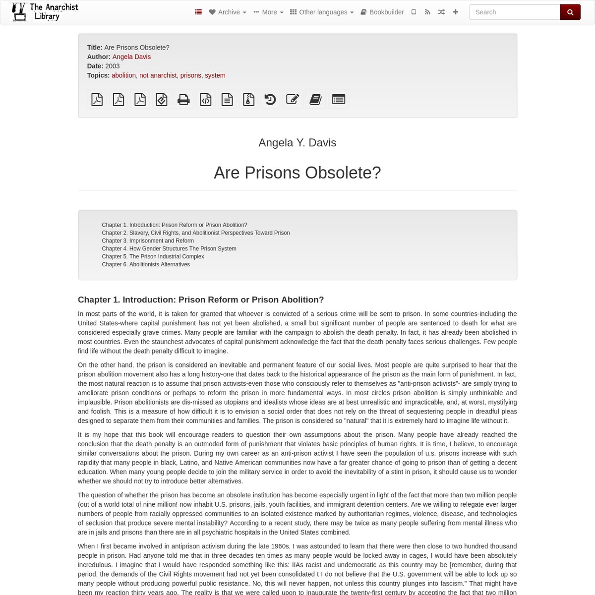 Are Prisons Obsolete? — Are.na