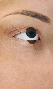 eye make up weird illusion skin mysterious