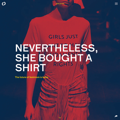 Nevertheless, she bought a shirt | The Outline