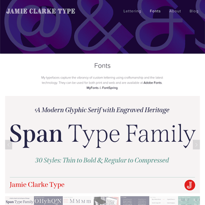Jamie Clarke Type - Fonts