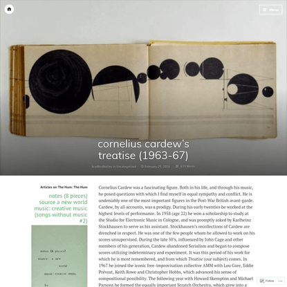 cornelius cardew's treatise (1963-67)