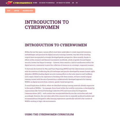 Introduction to Cyberwomen