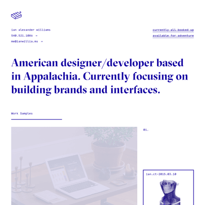 Home | Ian Alexander Williams | Web Designer and Developer