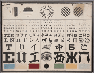 International Eye Test Chart (circa 1907)