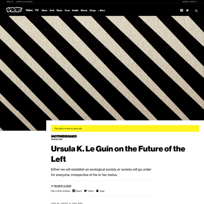 Ursula K. Le Guin on the Future of the Left