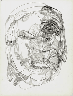 Unica Zürn, Untitled, 1965, encre et gouache sur papier, 65 x 50 cm, Courtesy Ubu Gallery, New York & Galerie Berinson, Berlin