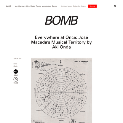 Everywhere at Once: José Maceda's Musical Territory by Aki Onda - BOMB Magazine