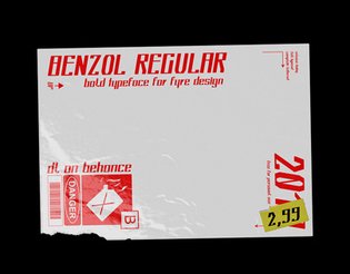 Benzol Regular - Free Font
