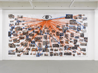 Thomas Hirschhorn The Eye-Map II (What makes the eye see red) Galerie Chantal Crousel  2008