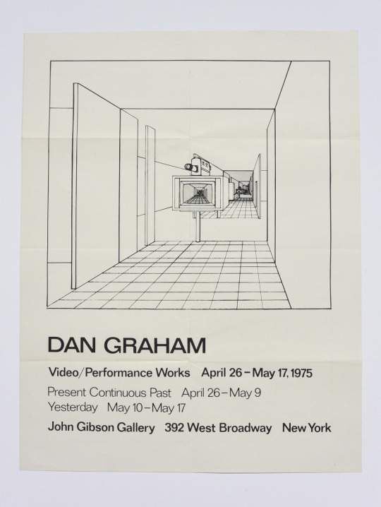 Dan Graham, Video/Performance Works April 26 - May 17 (1975)