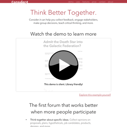Consider.it | Think Better Together