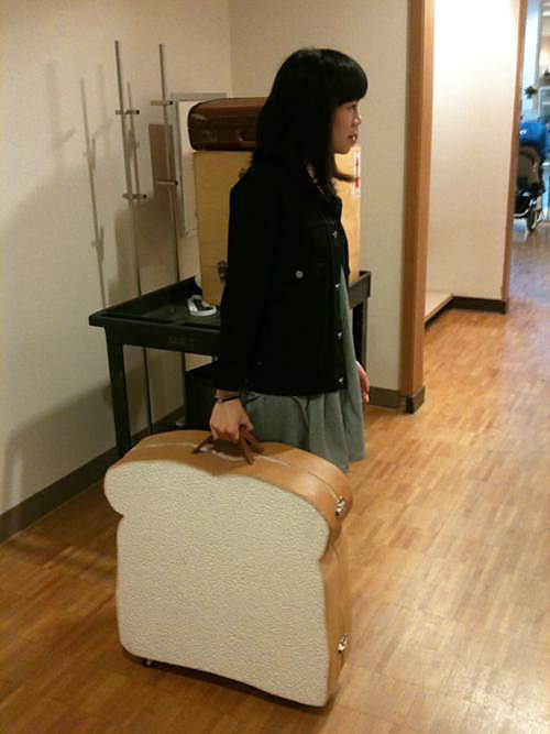 white bread suitcase