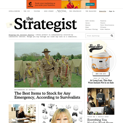The Strategist - Find new products, gift ideas and the best deals