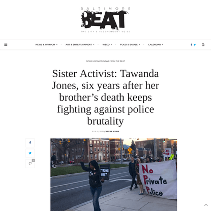 Sister Activist: Tawanda Jones, six years after her brother's death keeps fighting against police brutality