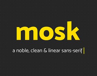 Mosk Typeface (Free)