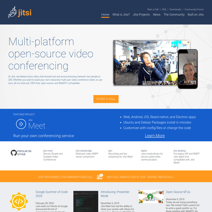 Jitsi.org - develop and deploy full-featured video conferencing