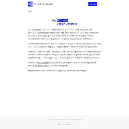 The New Design Congress