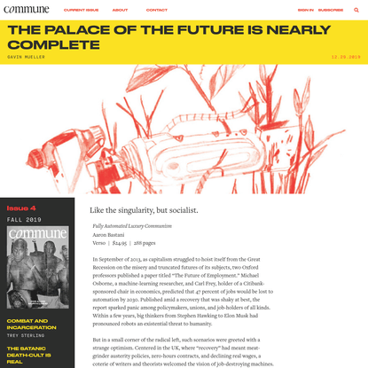 The Palace of the Future Is Nearly Complete | Commune